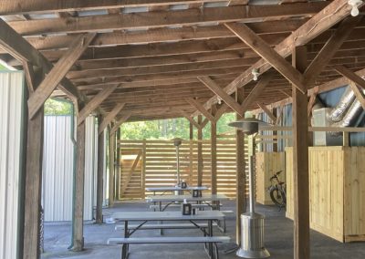 outside dining area