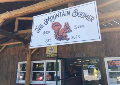 mountain boomer sign out front
