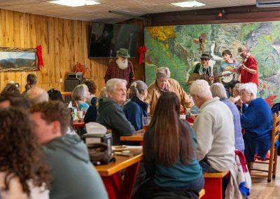 people listening to open mic night