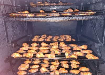 smoked chicken wings at mountain boomer