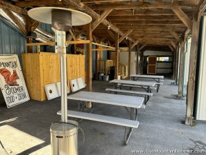 outside dining area